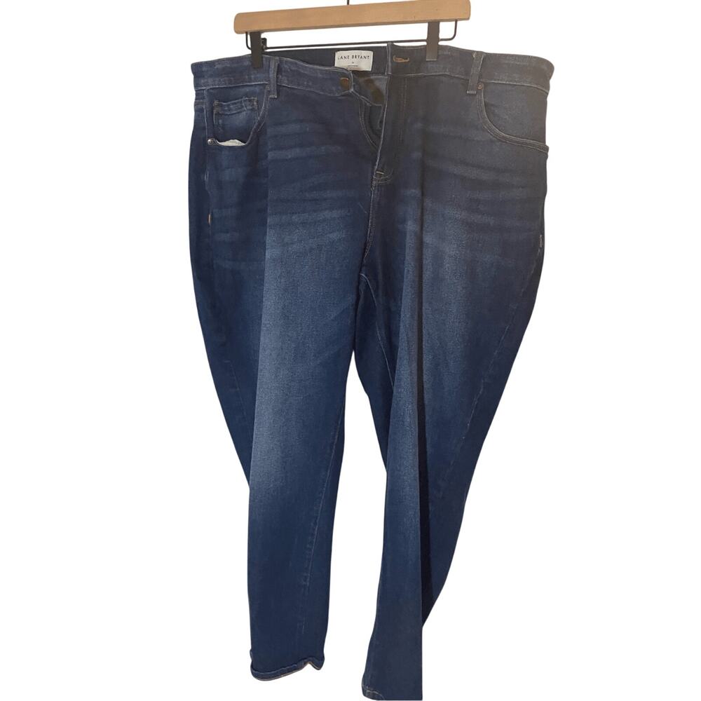 Lane Bryant Midrise Signature Fit Dark Wash Jeans Sz 20 Denim Plus Size Comfy - Picture 2 of 6